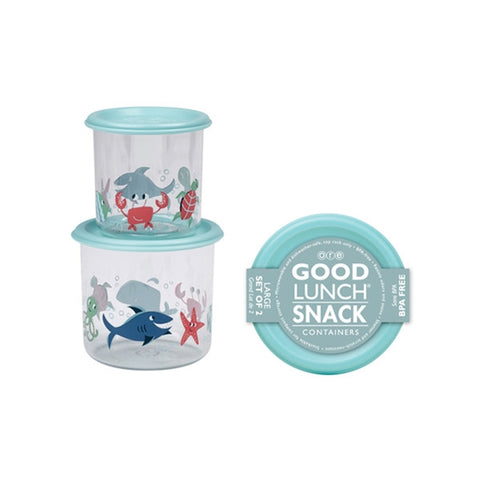 Ore - Good Lunch Snack Containers Large Set-of-Two - Ocean