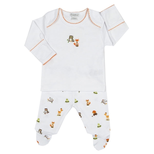 Kissy Kissy - Winter Woodland  Footed Pant Set