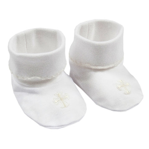 Kissy Kissy - Baby Blessings  Booties - White / Ecru