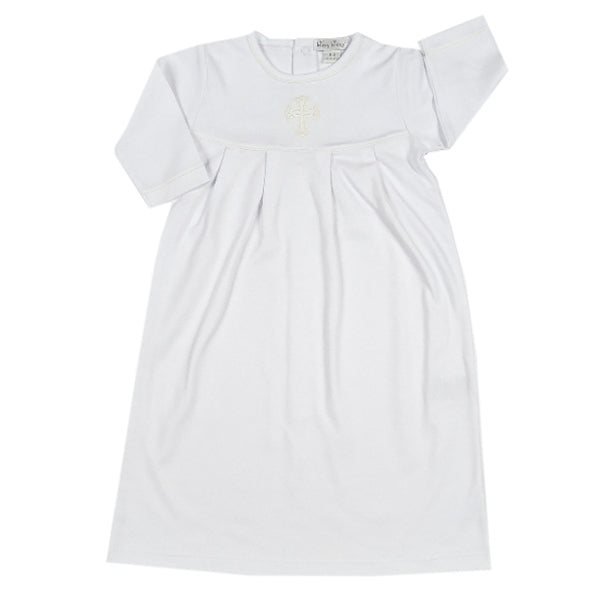 Kissy Kissy - Baby Blessings  Boy Day Gown - White / Ecru