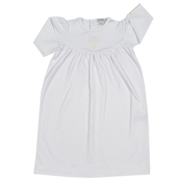 Kissy Kissy - Baby Blessings  Girl Day Gown - White / Ecru