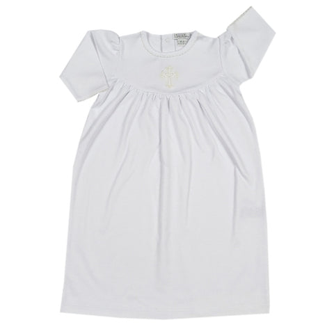 Kissy Kissy - Baby Blessings  Girl Day Gown - White / Ecru