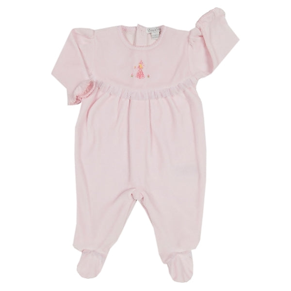 Kissy Kissy - Princess Magic  Velour Footie - Pink