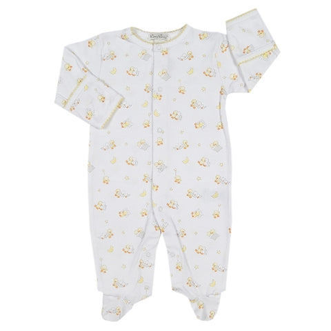 Kissy Kissy - Dozing Duckies  Print Footie