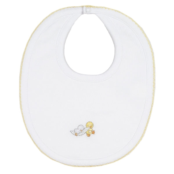 Kissy Kissy - Dozing Duckies  Bib - Wh-Yellow