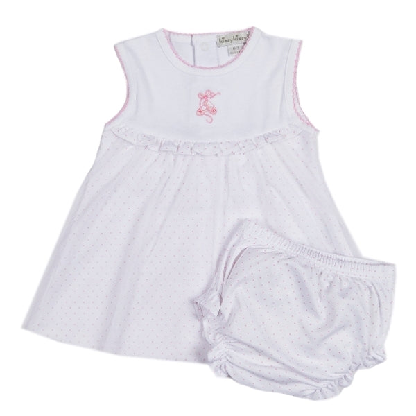 Kissy Kissy - Baby Ballet  Slippers Slvlss. Dress W/Diap. Cov.