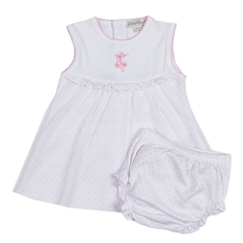 Kissy Kissy - Baby Ballet  Slippers Slvlss. Dress W/Diap. Cov.