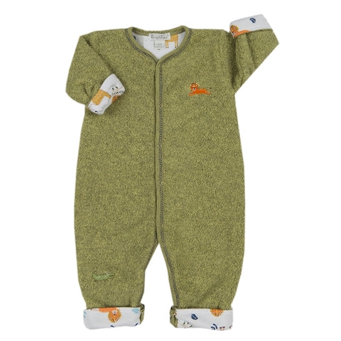 Kissy Kissy - Jungle Jaunt  Sherpa Rev Playsuit - Green