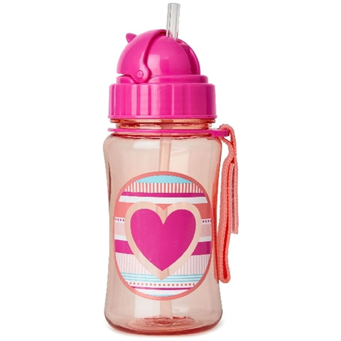 Skip Hop - Forget Me Not Straw Bottle - Heart Stripe