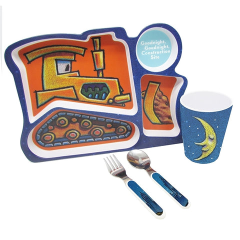 Kids Preferred - Good Night Construction Site Melamine Set