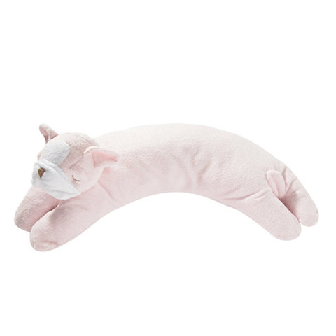 Angel Dear - Curved Pillow - Pink Bulldog