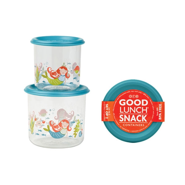 Ore - Good Lunch Snack Containers Small Set-of-Two - Mermaid