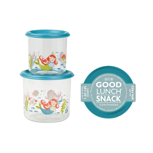 Ore - Good Lunch Snack Containers Large Set-of-Two - Mermaid