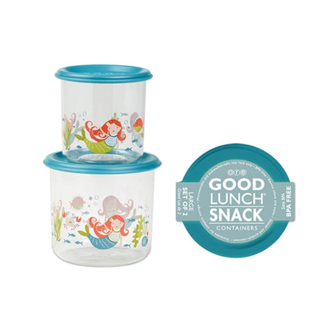 Ore - Good Lunch Snack Containers Large Set-of-Two - Mermaid