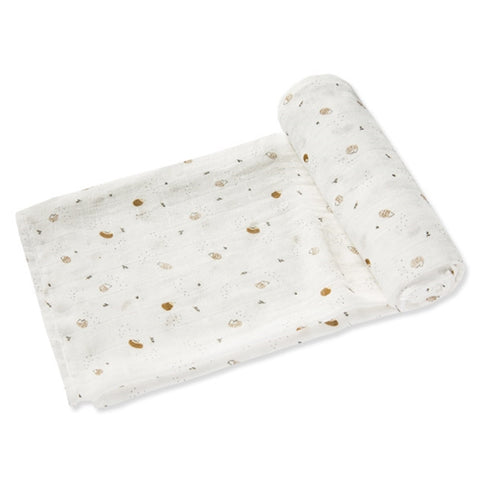 Angel Dear - Swaddle Blanket - Ditsy Hedgehog