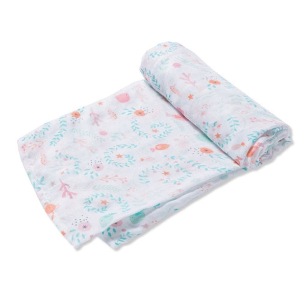 Angel Dear - Bamboo Swaddle Blanket - Jellyfish Garden