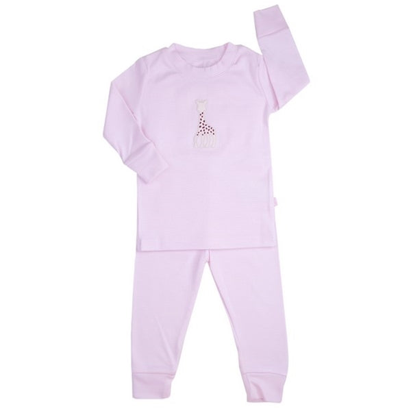 Kissy Kissy - Sophie La Girafe Stripe Pajamas - Pink