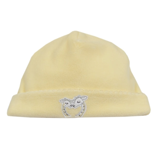 Kissy Kissy - Giraffe Generations  Velour Hat - Yellow