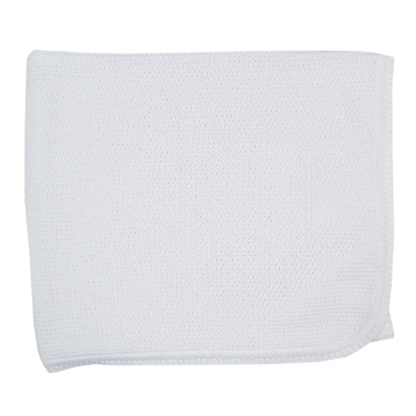 Kissy Kissy - Homestead  Knit Blanket - White