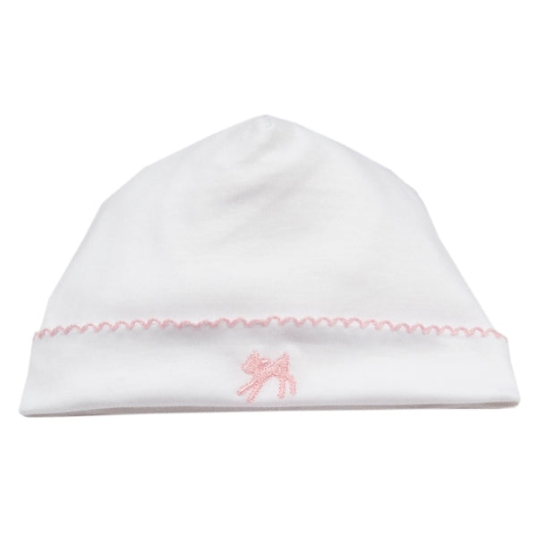 Kissy Kissy - Fawn Favorites  Hat Embroidered - Wh/Pink