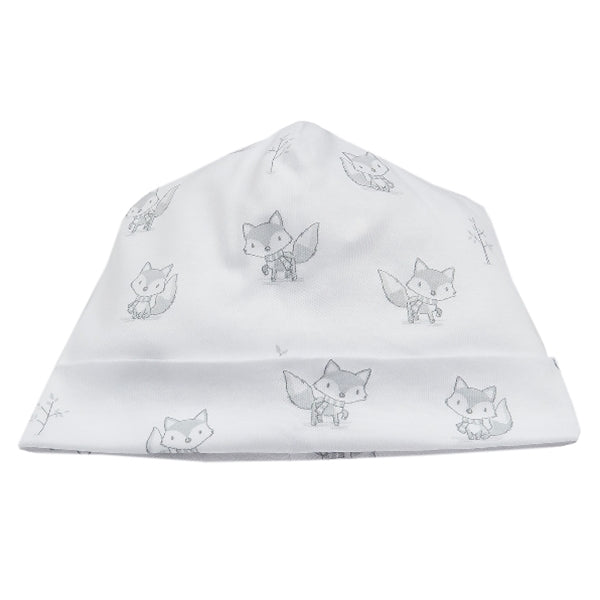 Kissy Kissy - Foxy  Print Hat - Wh /Silver