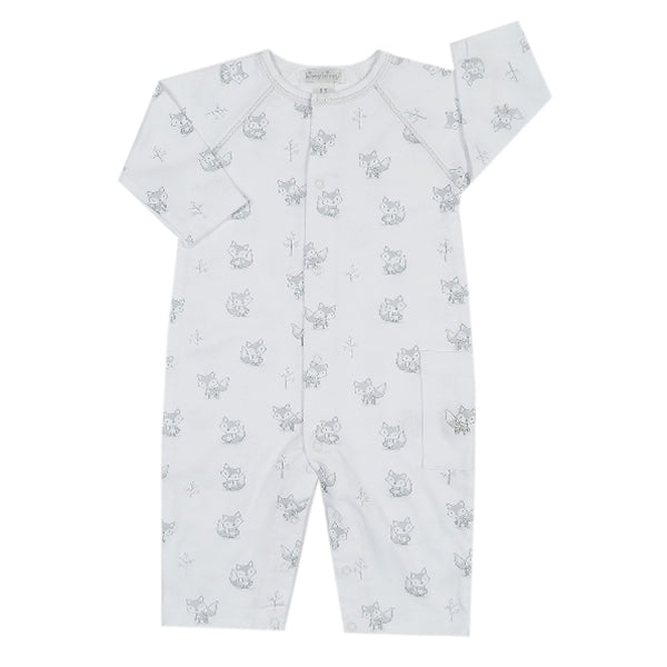 Kissy Kissy - Foxy  Print Playsuit - Wh /Silver