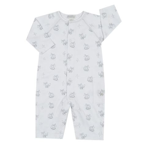 Kissy Kissy - Foxy  Print Playsuit - Wh /Silver