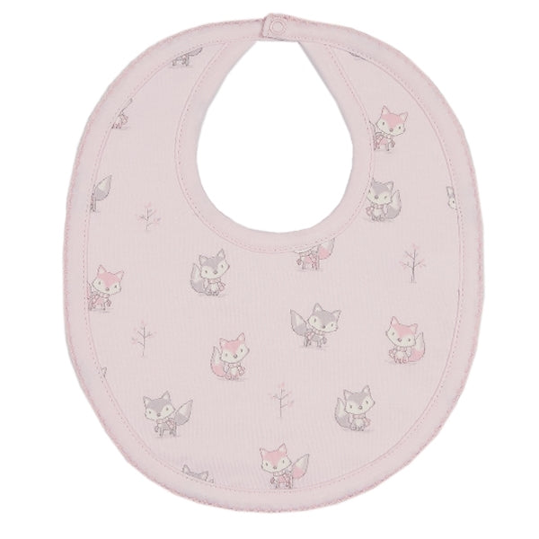 Kissy Kissy - Foxy  Print Bib - Pink