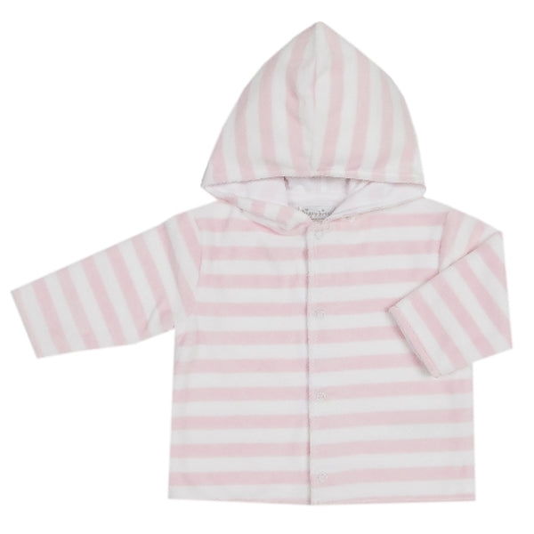 Kissy Kissy - Mini Pets  Velour Stripe Jacket W/Hood - Pink