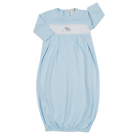 Kissy Kissy - Sweet Scottie  Stripe Sack - Lt Blue