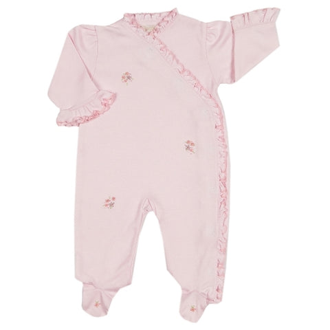 Kissy Kissy Premier - Belle Fleur Footie W/Ruffle - Pink