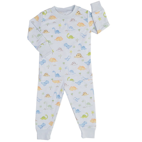 Kissy Kissy - Dino Dudes  Print Pajamas - Light Blue