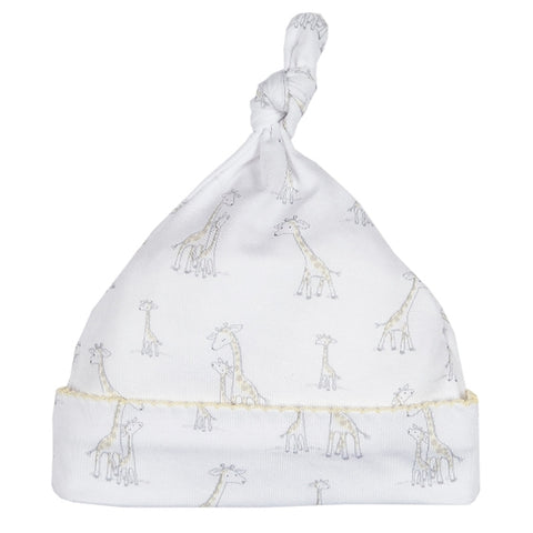 Kissy Kissy - Giraffe Generations  Print Hat - White