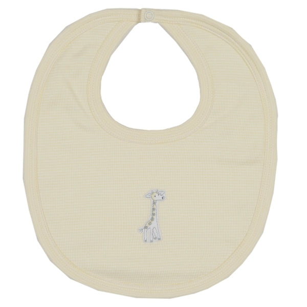 Kissy Kissy - Giraffe Generations  Stripe Bib - Yellow