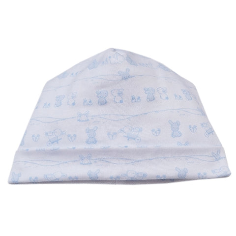 Kissy Kissy - Bunny Tails  Print Hat - Blue