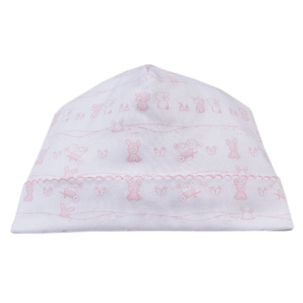 Kissy Kissy - Bunny Tails  Print Hat - Pink