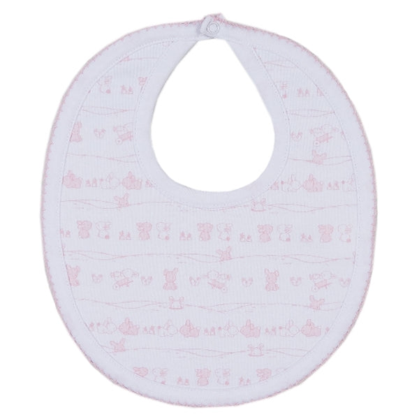 Kissy Kissy - Bunny Tails  Print Bib - Pink