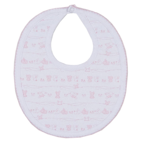 Kissy Kissy - Bunny Tails  Print Bib - Pink