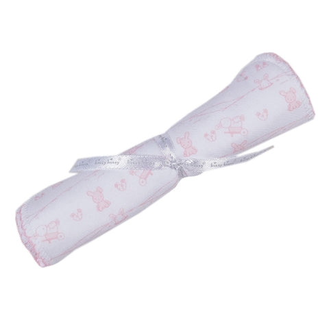 Kissy Kissy - Bunny Tails  Print Burp - Pink