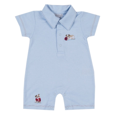 Kissy Kissy - Burly Bulldogs Short Playsuit with Collar