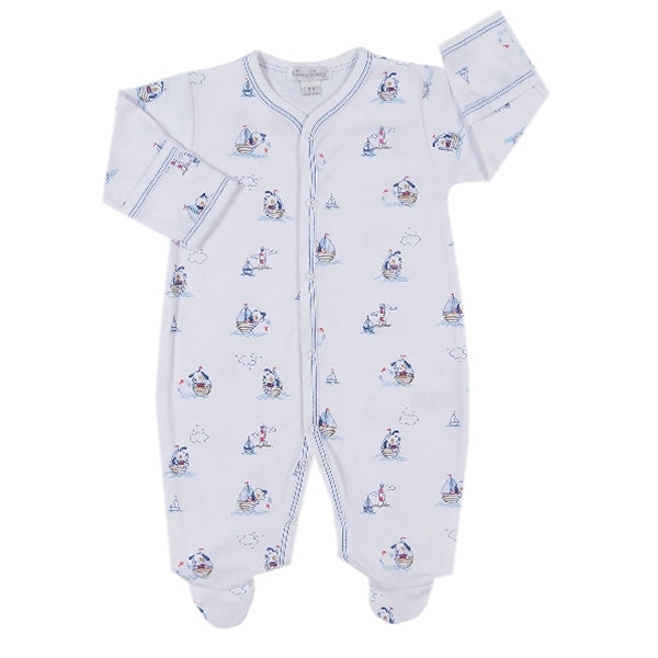 Kissy Kissy - Harbor Master  Print Footie