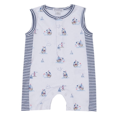 Kissy Kissy - Harbor Master  Print Slvlss. Short Playsuit