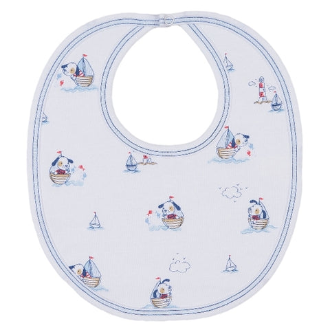 Kissy Kissy - Harbor Master  Print Bib