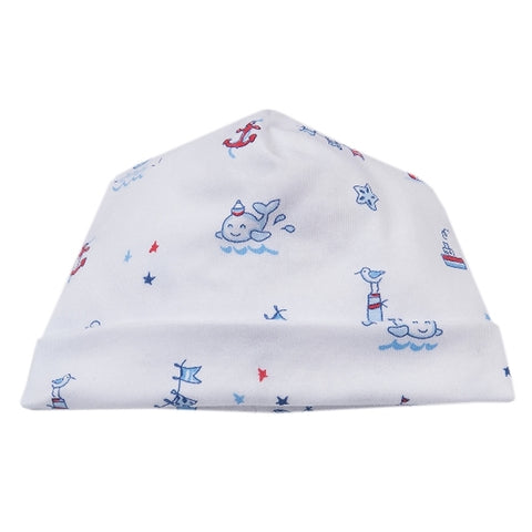 Kissy Kissy - Nautical Blues  Print Hat