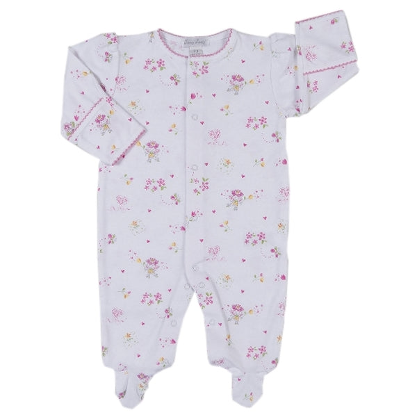 Kissy Kissy - Fairy Garden  Print Footie