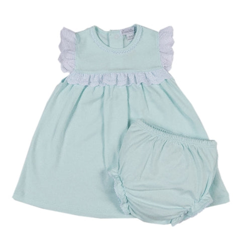 Kissy Kissy - Rose Garden Slvlss. Dress W/ Diaper Cover - Mint