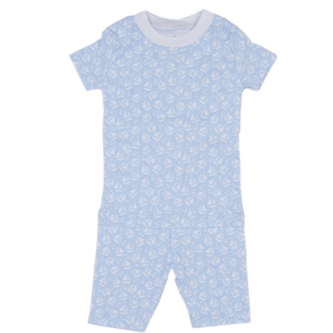 Kissy Kissy - Gone Sailing Print Short Pajamas - Blue