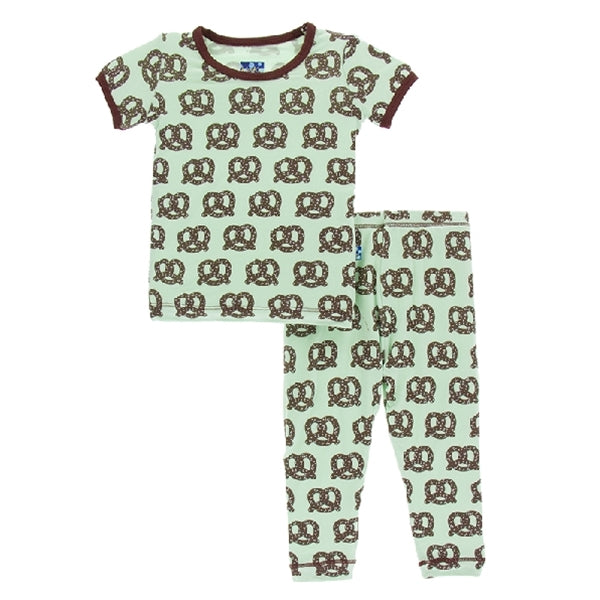 Kickee Pants - Print Short Sleeve Pajama Set - Giant Pretzel