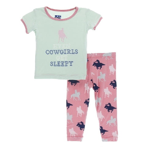 Kickee Pants - Print Short Sleeve Pajama Set - Strawberry Cowgirl