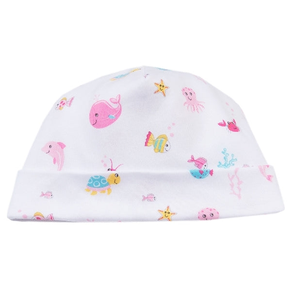 Kissy Kissy - Ocean Treasures Print Hat - Fuchsia